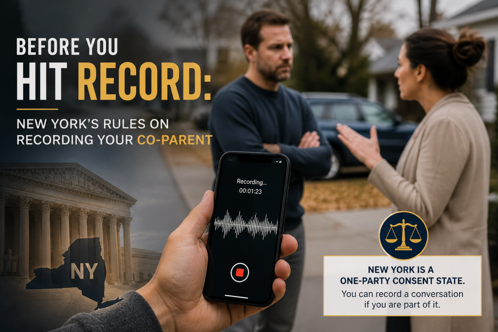 Before You Hit Record: New York's Rules on Recording Your Co-Parent